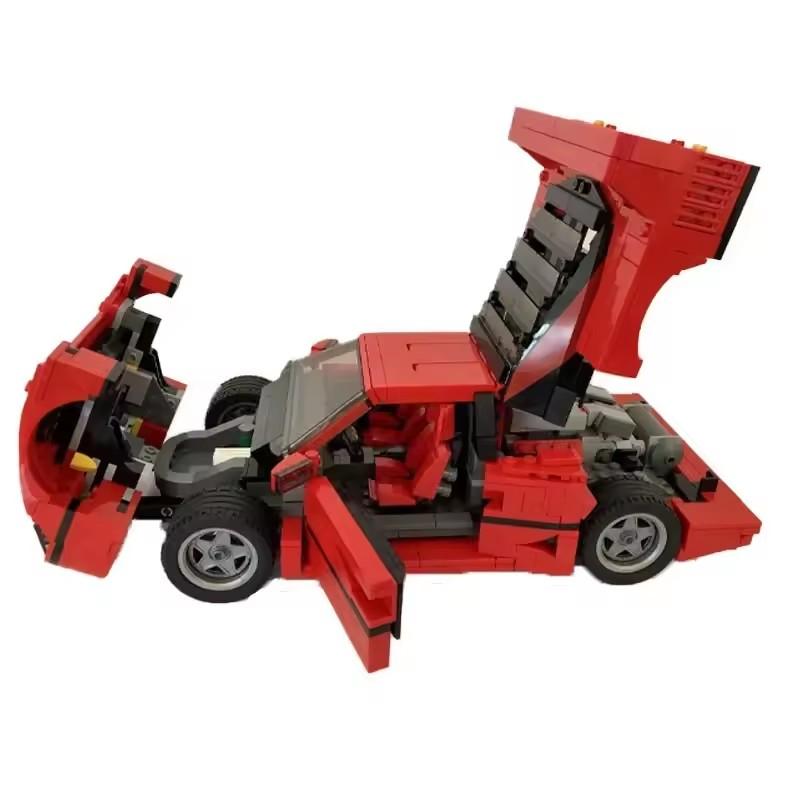 Mașină Sport Classic Racing 10248 F40 Compatibil MOC-10567 1158PCS Asamblare prin Îmbinare Bloc de Construcție Jucărie Model DIY Cadou pentru Copii Cadou