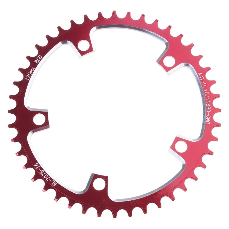 110BCD/130BCD Narrow Wide Chainring Aluminum Alloy Mountain Bicycles 5 Screws Round Chainring Direct Mounted Chainring