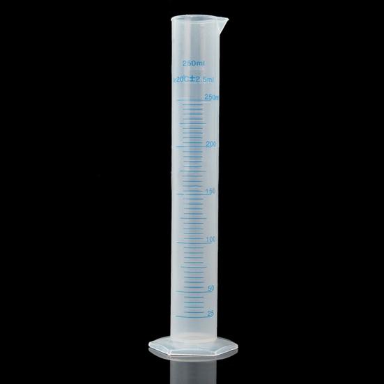 100/250ml Plastic Measuring Graduated Cylinder Liquid Lab Test Experiment Cup