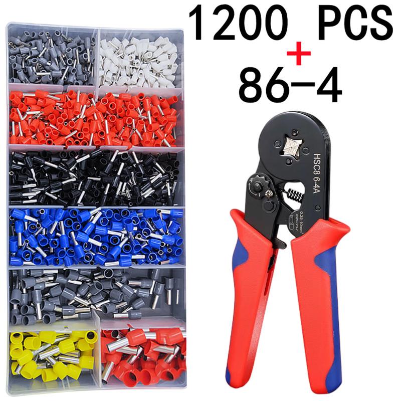 Tube Terminal Crimping Tools Ferrule Crimping Pliers HSC8 6-4 0.25-10mm² 23-7AWG 6-6 0.25-6mm² Electrician Clamp Sets Wire Tips