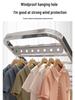 Wing-Shaped Stainless Steel Folding Clothes Rack for Indoor Drying and Storage