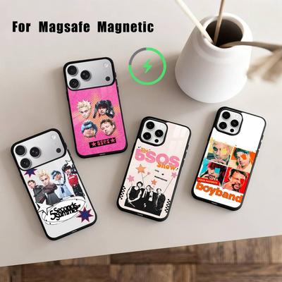 P-Popularny Rock B-Band 5-5SOS Etui na Telefon Dla iPhone 17,16,15,14,13,12,Plus,Pro,Max Dla Magsafe Magnetyczne Ładowanie Bezprzewodowe