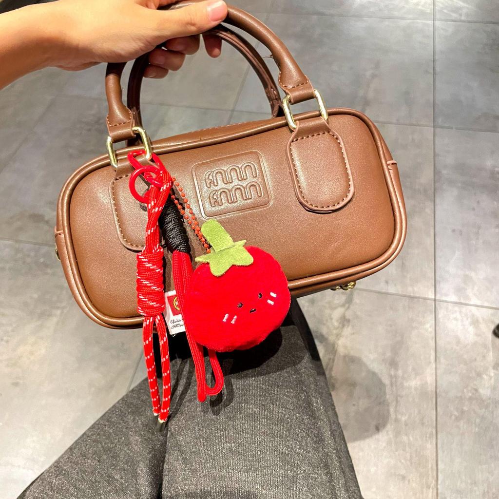 Miu Series 3D Bread Plush Doll Keychain Pendant - Car & Bag Accessory