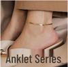St. Delan Gold-Plated Stainless Steel Croissant Ring for Couples