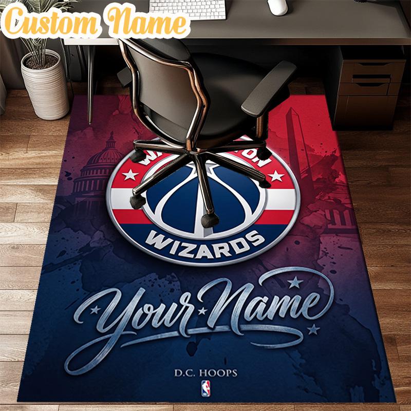 Custom Name Washington basketball Logo Rug Office Rug Chair Mat Non Slip Carpet Rugs for Bedrooms Dining Room Living Room Home Decor gifts