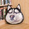 38CM Funny Husky Throw Pillow Plush Toy 3D Cute Dog Head Chair Cushion Doll To Friends Birthday Christmas Gift