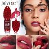 Julystar Himbeer Lippen-Gloss 8ml Feuchtigkeitsspendender Hochglanz Lippen-Glanz Nicht Klebrig Feuchtigkeitsspendend Langanhaltender Glänzender Beeren-Duft Lippen-Make-up für Frauen