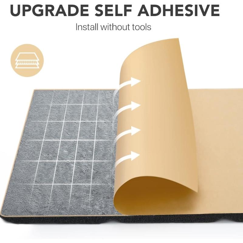 Set mit 12 selbstklebenden Akustikschaumstoffplatten Schalldämmende Wandpaneele Geeignet für Aufnahmestudios und Klassenzimmer