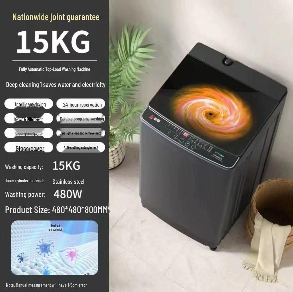 Hot Selling Fully Automatic 8kg Washing Machine: Large Capacity Wash & Dry Combo for Small Spaces