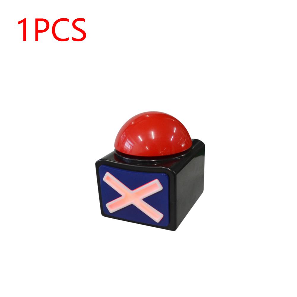 5-1Pcs Game Answer Buzzer Alarm Button W/ Sound Light Trivia Quiz Got Talent Buzzer Educational Equipment for Contest Game Show