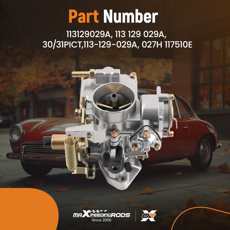 Air-cooled Carburetor Carb for Volkswagen Beetle 113129029A 30/31 PICT-3 Sale