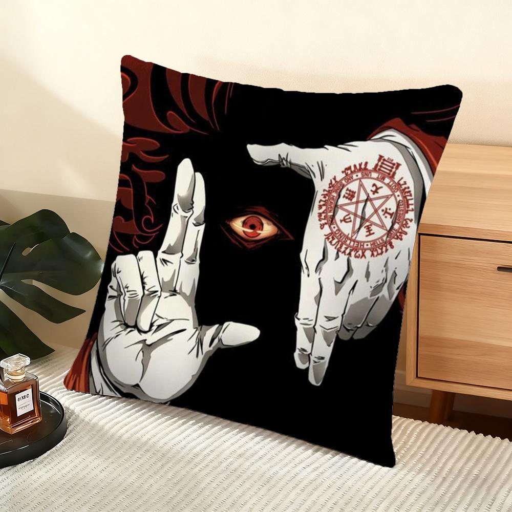 Anime C-Castlevania Cushion Cover Soft Short Plush Pillow Cover Smooth Cozy Texture Aesthetic Cushion Case Home Decor