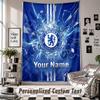 Custom Tapestry Wall Hanging, Chelsea FC Personalized Name Text Home Wall Decor