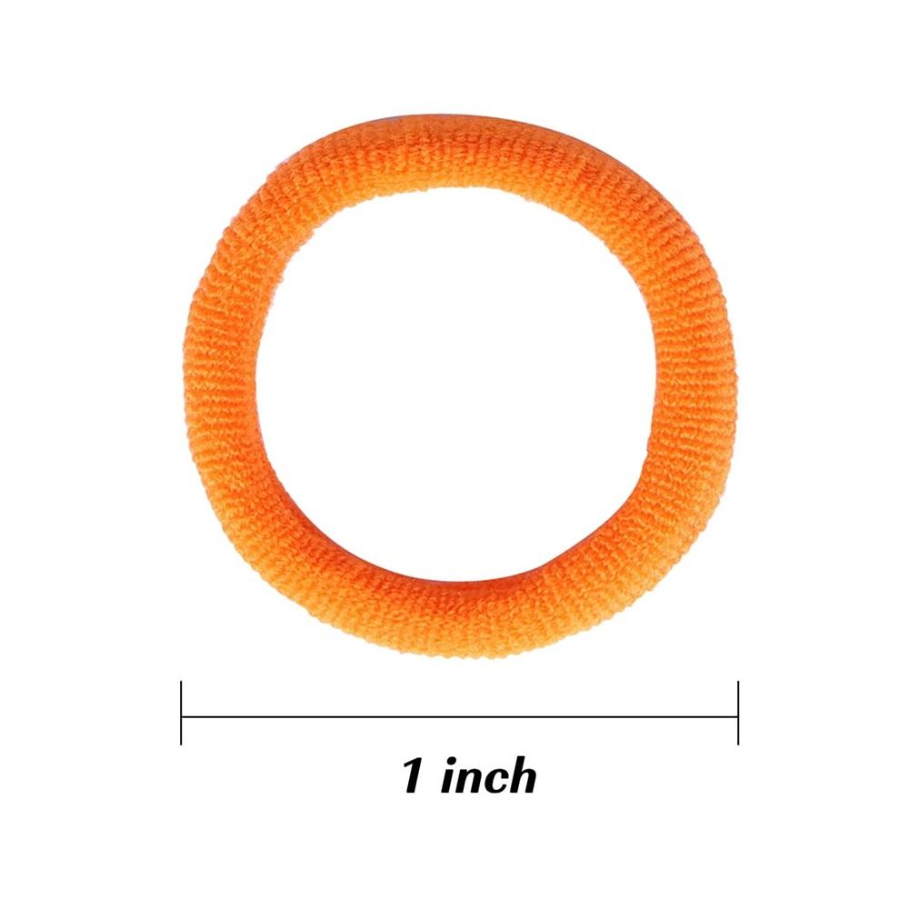 100 baby girl hair ties, cotton toddler hair ties, small seamless headbands, elastic cute hair accessories