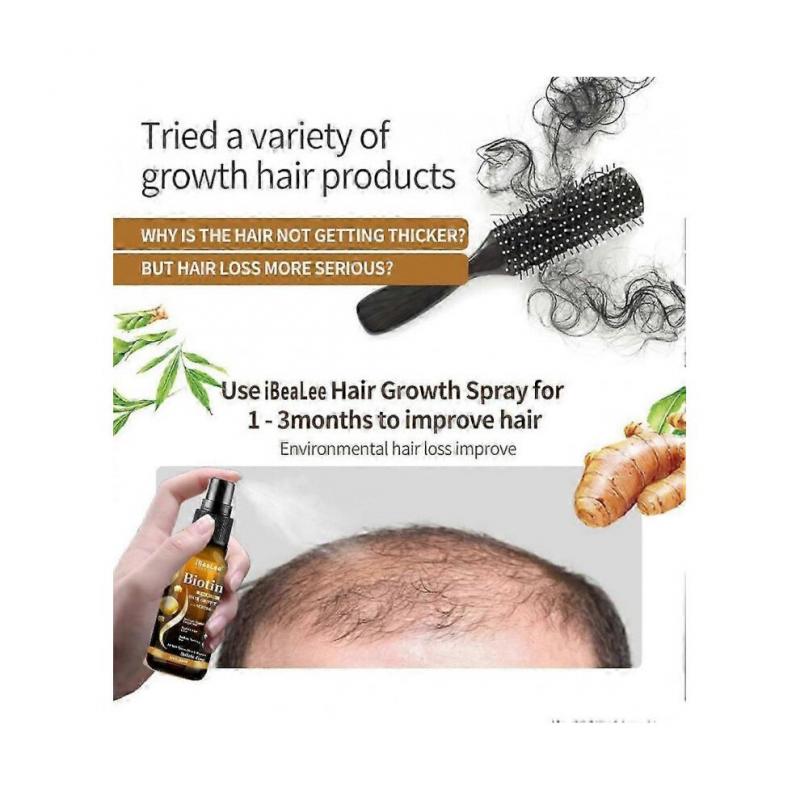 Biotin Hair Growth Spray Anti Hair Loss Fast Regrowth Scalp Treatment Serum