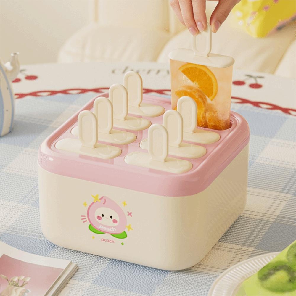 Household Popsicle Mold Cube Tray Plastic Ice Cream Makers Creative Popsicle Mold