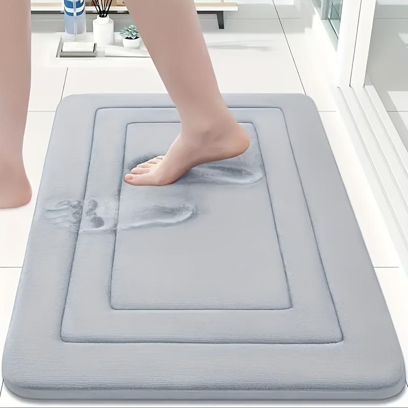 1PC Memory Foam Bath Mat, Kitchen Carpet, Retro Absorbent Non-slip Mat, Sewage Resistant, Waterproof Long Floor Mat