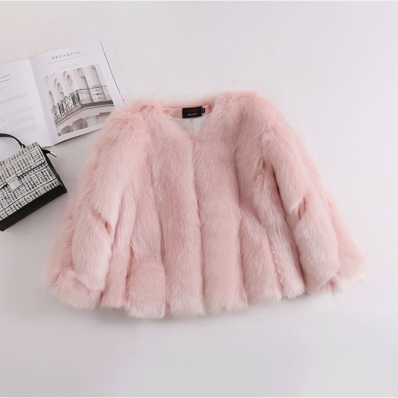 Imitation fox fur jacket women's short fashion autumn and winter new young Korean version Mao Mao looks thin