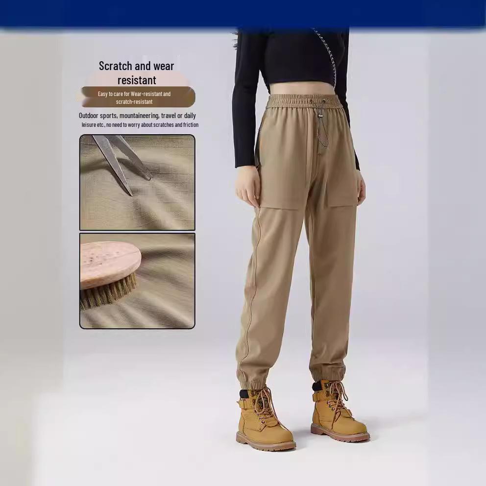 Pantalon de randonnée softshell coupe-vent et imperméable pour femmes de Bird, adapté aux sports de plein air et aux loisirs de printemps, d'automne et d'été.