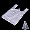 55Pcs 24*32Cm Plastic T-Shirt Retail Shopping Supermarket Bags Handles Packaging,
