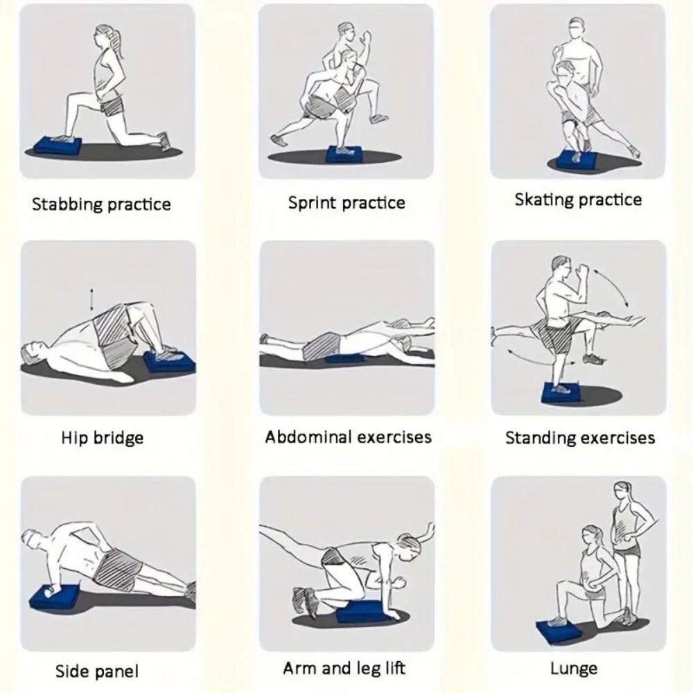 Exercise Core Muscles Yoga Balance Air Cushion Muscle Relaxation Air Stability Board  Pilates