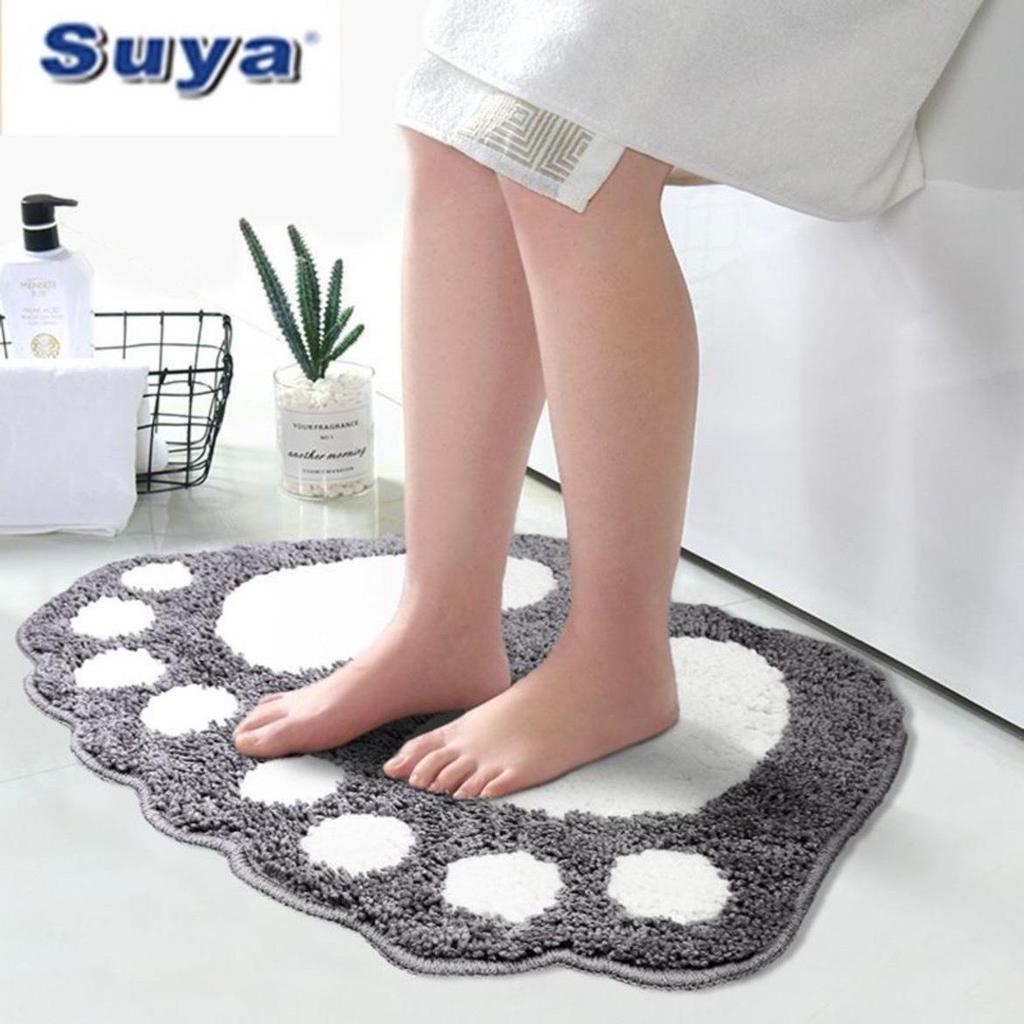 Water Absorbent Non-Slip Bathroom Entrance Mat