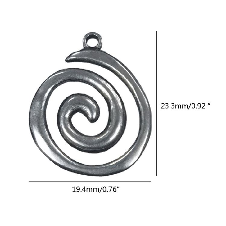 Stainless Steel Whirlpools Charm Pendant Keychain Jewelry Making DIY Accessories