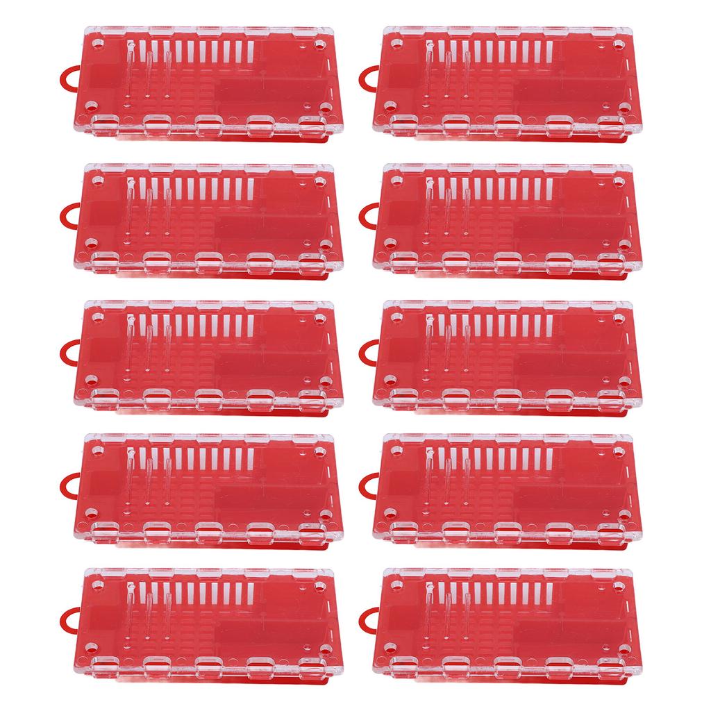 10Pcs Portable Queen Bee Cage Plastic Queen Bee Transporting Catcher Beekeeping Supplies Lightweight Beekeeper Equipment