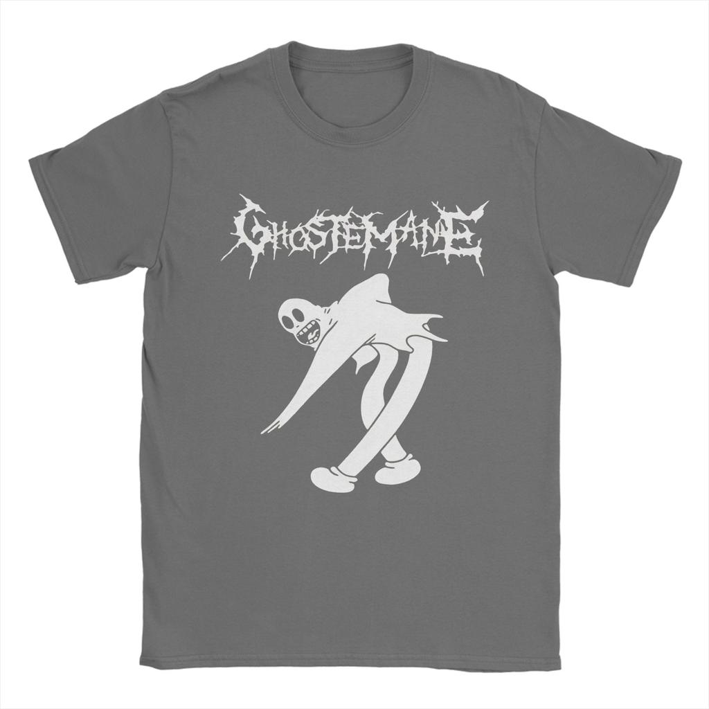 Vintage T-Shirt Sommer Trap Metal Ghoste Unisex Hip Hop T-Shirts Baumwolle T-Shirt für Unisex Y2K Lässiges Print Kurzarm Oberteil T-Shirts