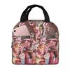 Maneskin Band Rock Musical Insulated Lunch Bag for Women Office Cooler Thermal Food Box Tote Portable Lunch Boxes Container