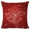 Pillow Cushion Cover Linen Santa Claus Pillow Cover Linen Material