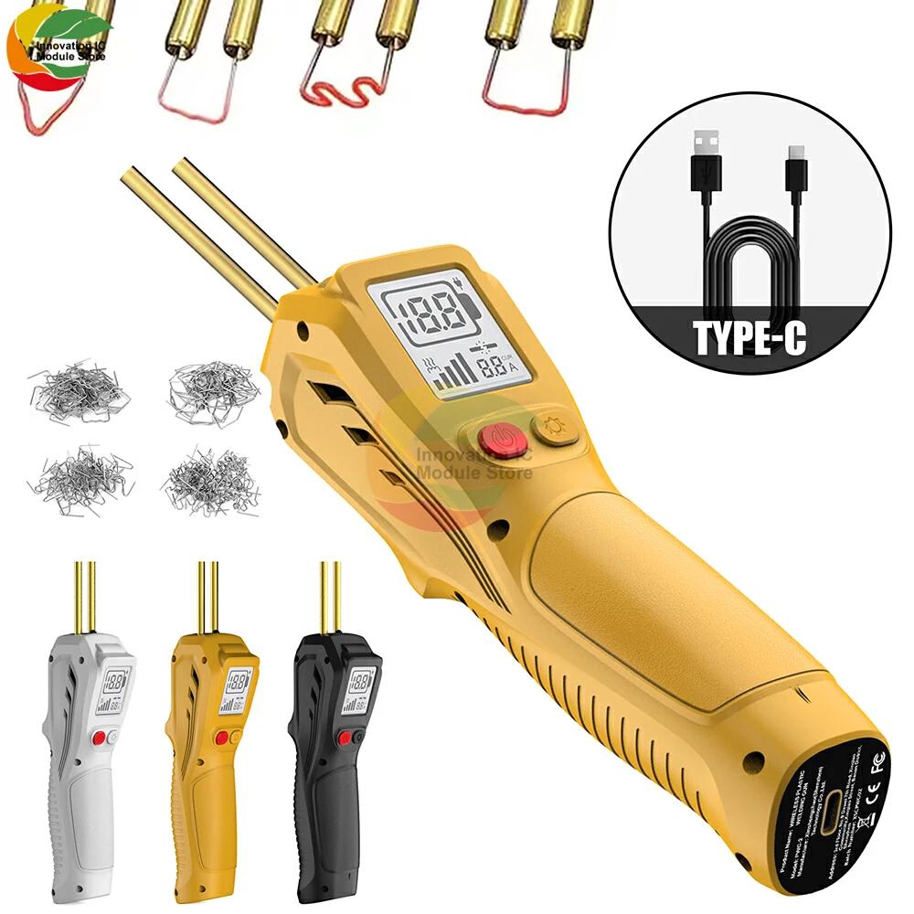 111W Handheld Wireless Plastic Welding Machine USB Rechargeable Welding Gun Hot Stapler Welder Repair Tool Kits for Car Bumper