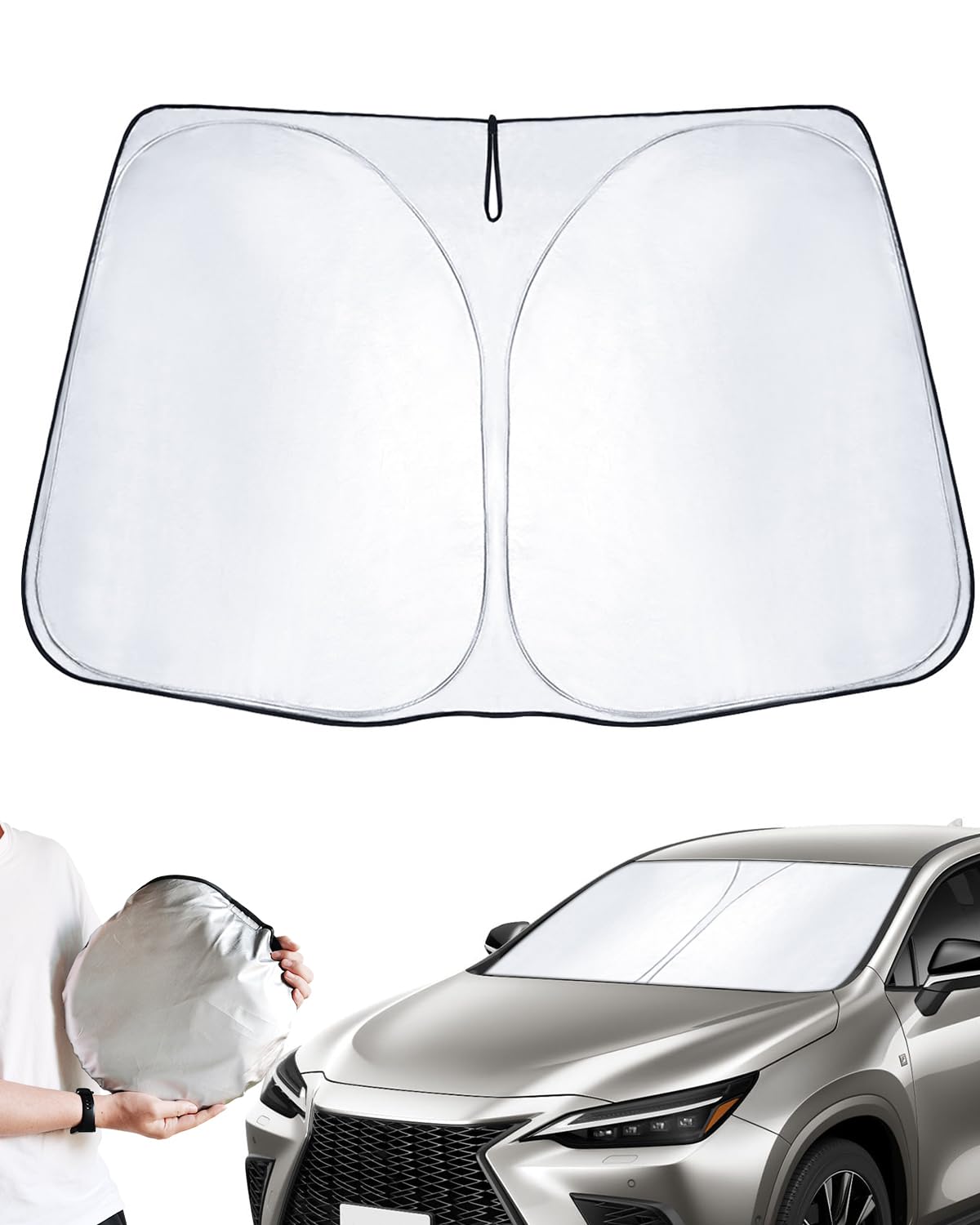 

LANTU Солнцезащитный козырек для нового Lexus NX 2-й автомобиль Идеально защищает салон от выгорания на солнце Индивидуальный для Nx250 Защита от солнца Увеличенная Легко устанавливать и хранить