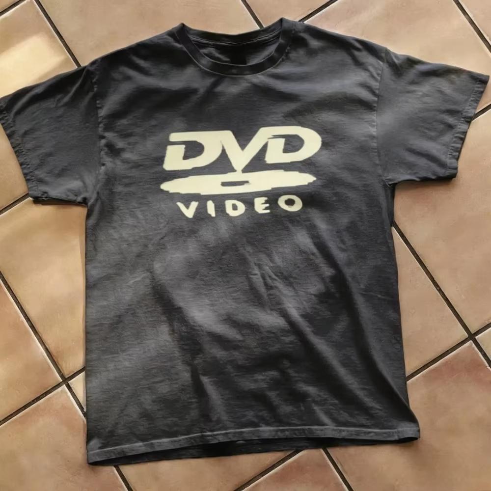 Funny Retro Graphic DVD VIDEO Logo Print TShirt Unisexs Clothing Women Casual Streetwear Style Top 2026 Summer New T Shirt