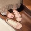 Women's Spring Flat Bow Slip-On Loafers, Versatile Comfortable Casual Footwear, Available In Large Sizes.