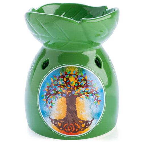 Calming Oil Burner with Bowl (Tree of Life)
