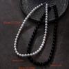 Cold Wind Black and White Pearl Magnetic Buckle Collarbone Chain Personalized Fashion Simple Necklace, Geometric Sweet and Cool Wind