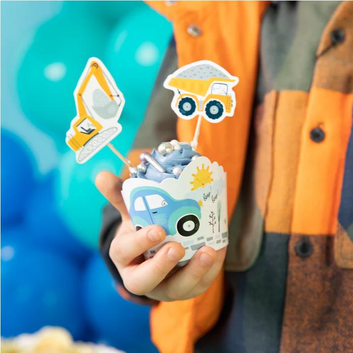 Cake Topper Decoration Cars Signs 8 pcs
