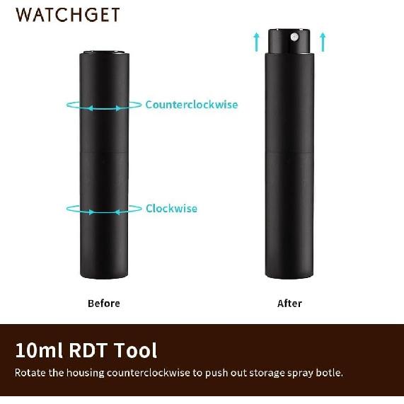 watchget Coffee Bean Dosing Cup & RDT Spray Bottle Kit for Espresso Bar, Static Reduction Ceramic Single Dose Tray for Brewing/Tea, Barista