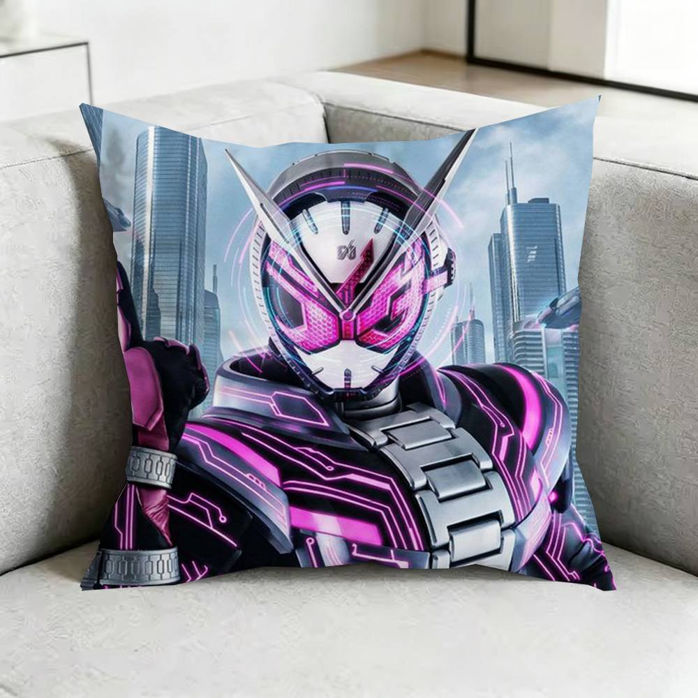 KamenN RRider Pillow Case Square DoubleSided Sofa Cushion Cover Bedroom Bedside Pillow Gift