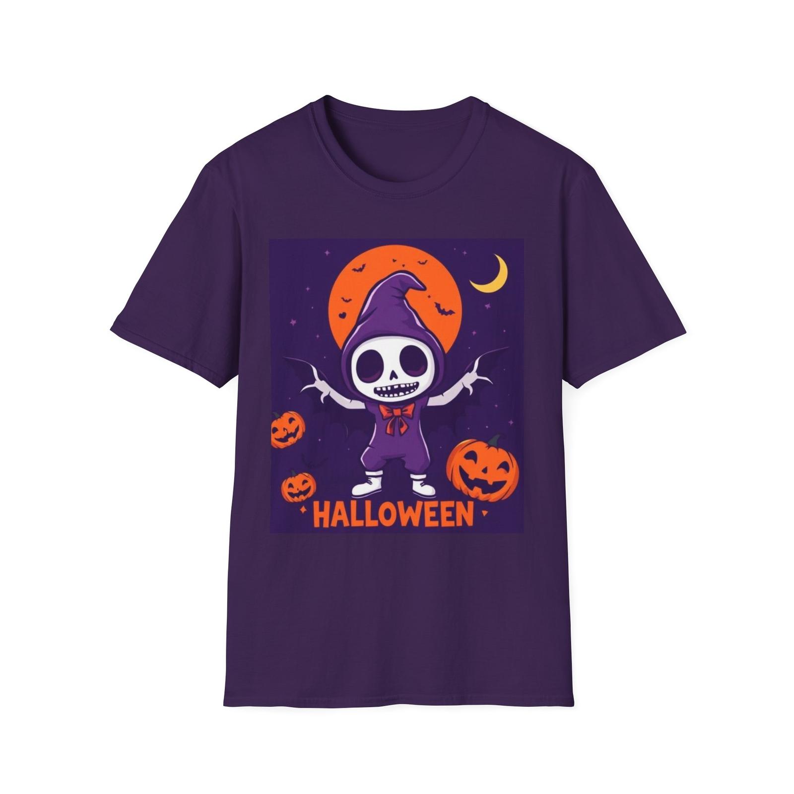 Halloween Skeleton T-Shirt, Fall Apparel, Unisex Halloween Tee, Spooky Graphic S