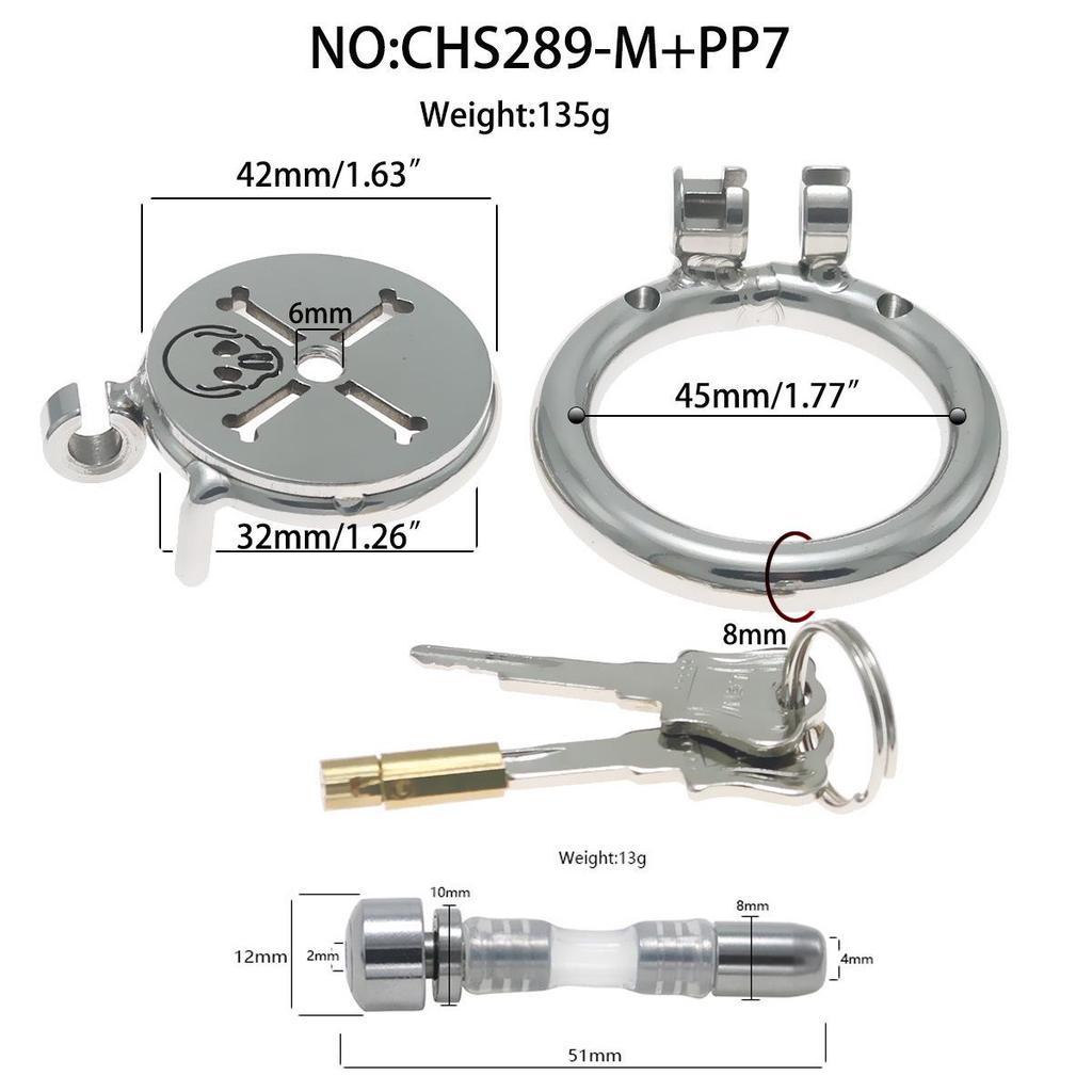 Xugu Yuyuan Flat Chastity Lock CB Purity Device - Adult Toy for Men