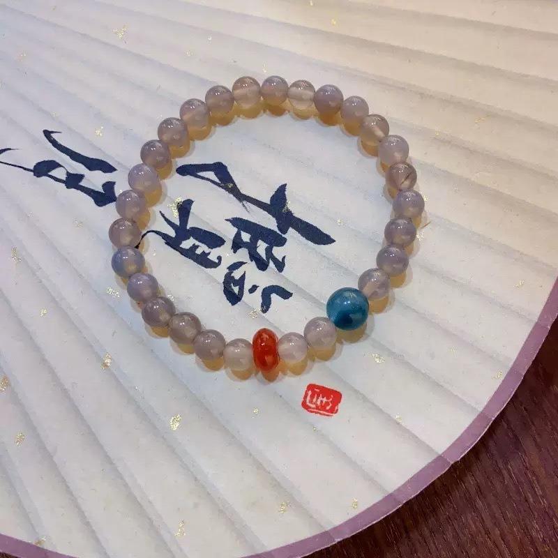 New Chinese Style Glass Bead Bracelet For Best Friends