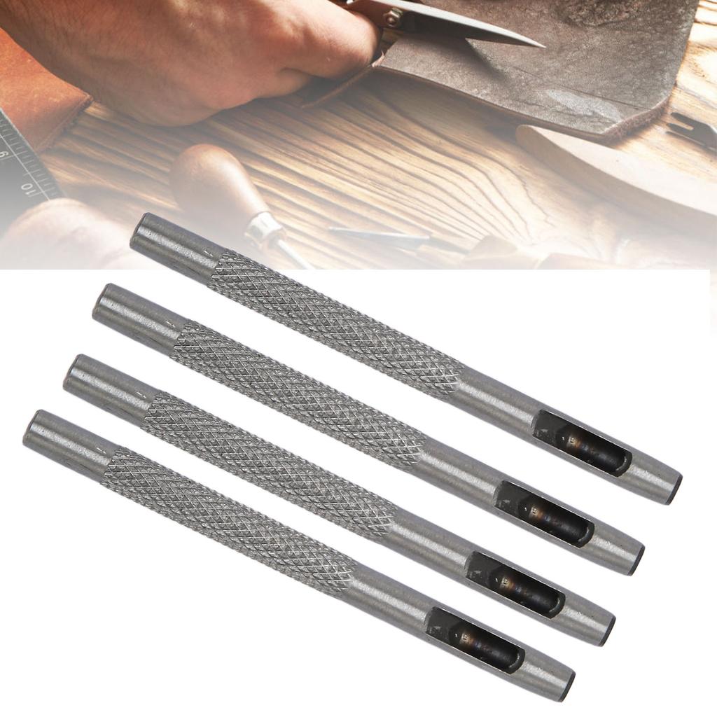 20pcs Leather Hole Punch Professional Carbon Steel Leather Hollow Punch Tool for Leather Gasket Belt Fabric Paper Plastic