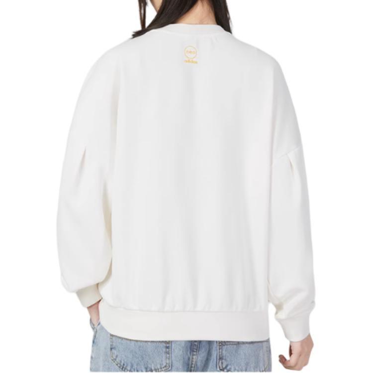 (WMNS) adidas neo sweaters 'beige white' Women's IA6771
