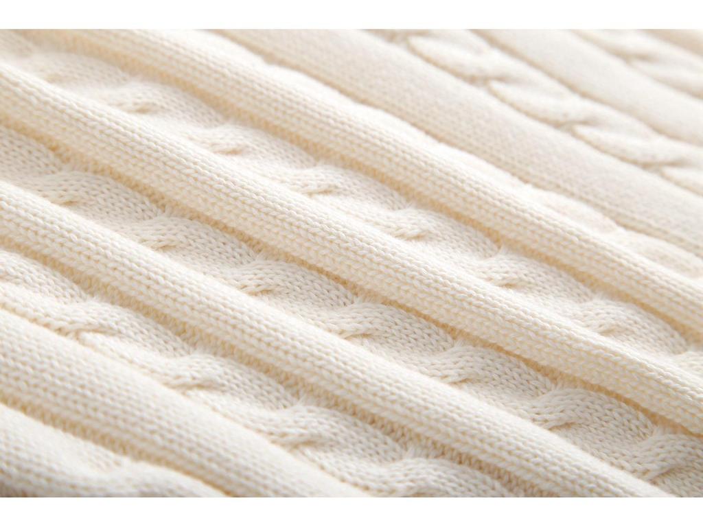 Unisex Baby Cotton Cable Knit Cardigan - Spring/Autumn Style
