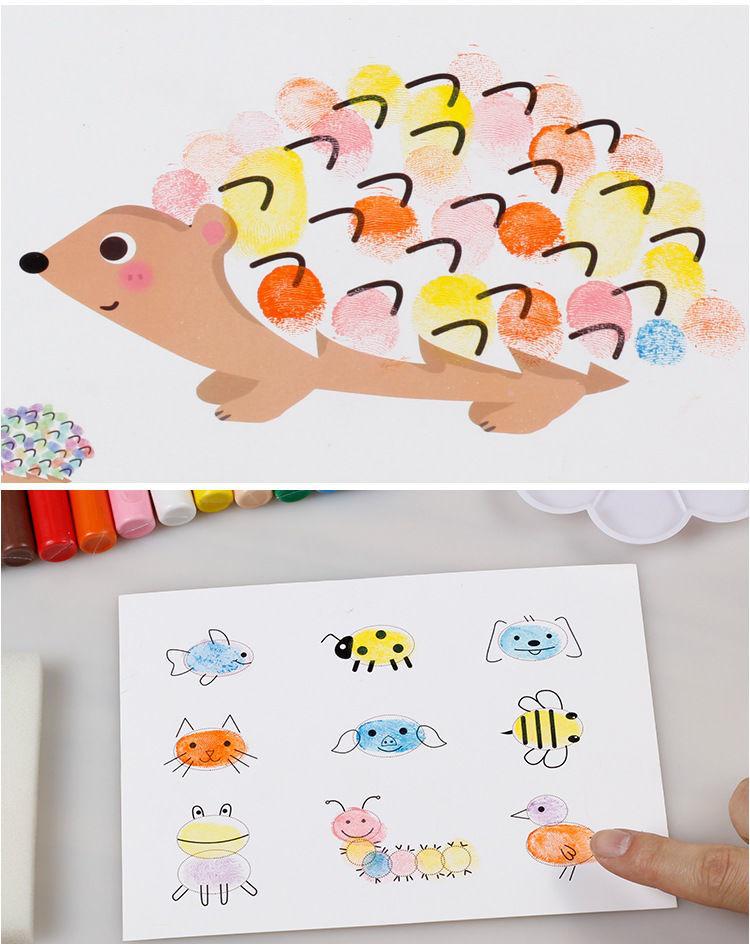 Preschool Art & Craft Materials: DIY, Finger Painting & Coloring Fun Set
