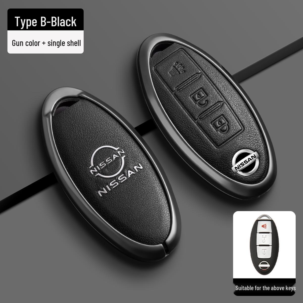 

Высококачественный чехол для ключей для Nissan: Sylphy, Teana, Qashqai, Kicks, Bluebird - Унисекс Пряжка для ремня автомобиля