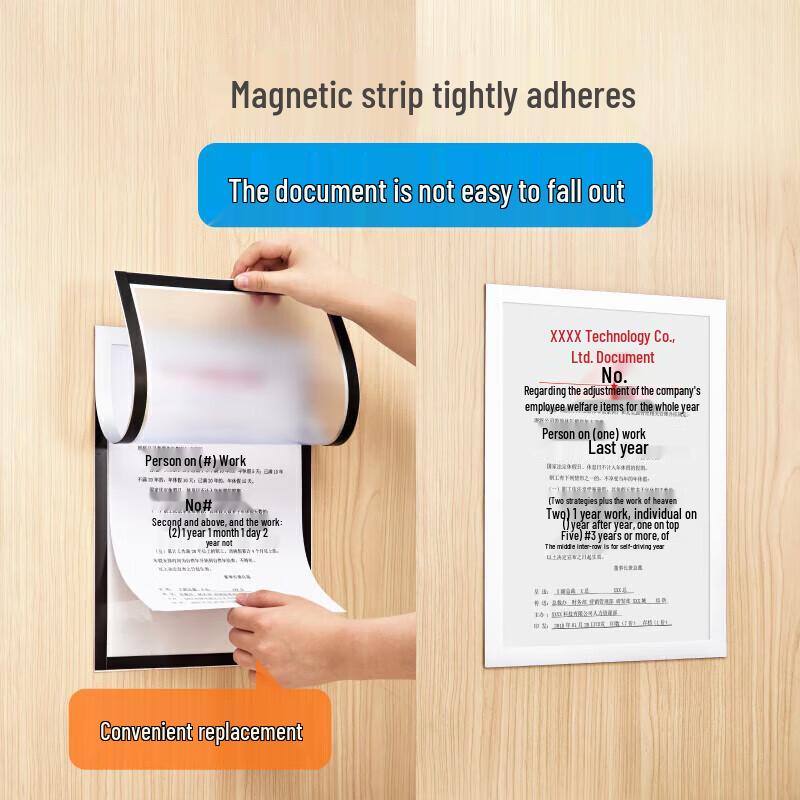 IRIRA4 Magnetic Business License Display Frame
