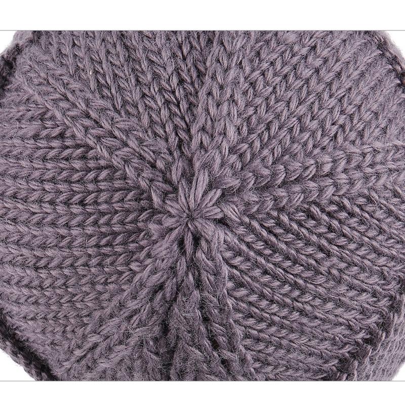 Creative Braid Beanie Hat Knit Hat with Ear Flaps Wool Hat Lei Feng Hat Wild Girl for Outdoor Cold Weather Skiing Ri